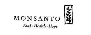 MONSANTO FOOD HEALTH HOPE logo