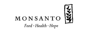 MONSANTO FOOD HEALTH HOPE logo