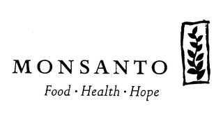 MONSANTO FOOD HEALTH HOPE logo