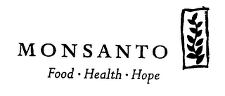 MONSANTO FOOD HEALTH HOPE logo