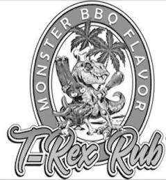 MONSTER BBQ FLAVOR T-REX RUB logo