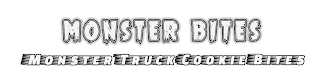 MONSTER BITES MONSTER TRUCK COOKIE BITES logo