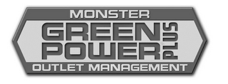 MONSTER GREEN POWER PLUS OUTLET MANAGEMENT logo
