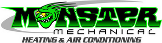 MONSTER MECHANICAL HEATING & AIR CONDITIONING logo