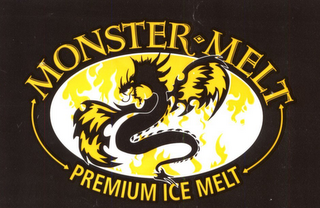 MONSTER MELT PREMIUM ICE MELT logo