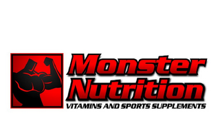 MONSTER NUTRITION VITAMINS AND SPORTS SUPPLEMENTS logo