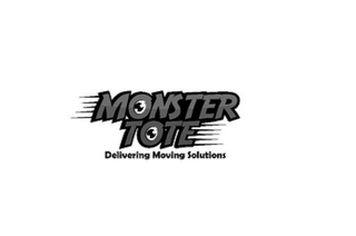 MONSTER TOTE DELIVERING MOVING SOLUTIONS logo