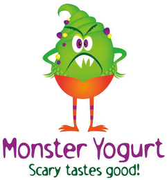 MONSTER YOGURT SCARY TASTES GOOD! logo
