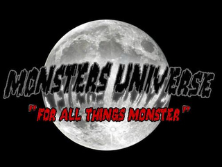 MONSTERS UNIVERSE "FOR ALL THINGS MONSTER" logo