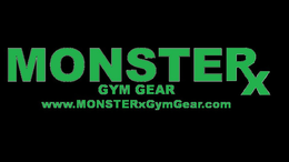 MONSTERX GYM GEAR WWW.MONSTERXGYMGEAR.COM logo