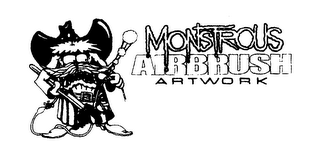 MONSTROUS AIRBRUSH ARTWORK logo