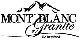 MONT BLANC GRANITE BE INSPIRED. logo