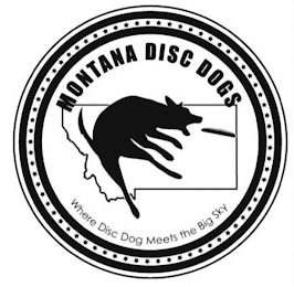 MONTANA DISC DOGS WHERE DISC DOG MEETS THE BIG SKY logo