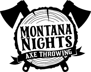MONTANA NIGHTS AXE THROWING logo