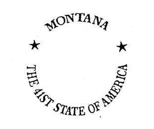 MONTANA THE 41ST STATE OF AMERICA logo