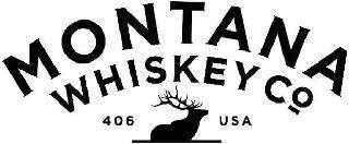 MONTANA WHISKEY CO 406 USA logo
