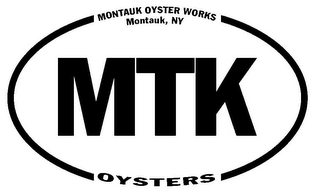 MONTAUK OYSTER WORKS MTK OYSTERS MONTAUK, NY logo