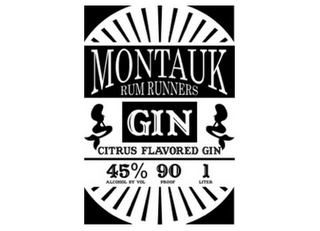MONTAUK RUM RUNNERS GIN CITRUS FLAVOREDGIN logo
