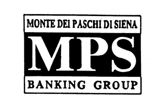 MONTE DEI PASCHI DI SIENA MPS BANKING GROUP logo