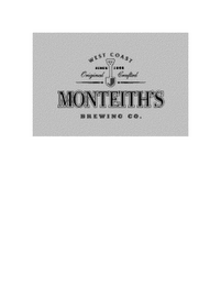 MONTEITH'S BREWING CO. WEST COAST SINCE 1868 ORIGINAL CRAFTED logo