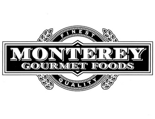 MONTEREY GOURMET FOODS FINEST QUALITY logo