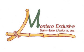 MONTERO EXCLUSIVE BAM-BOO DESIGNS. INC logo