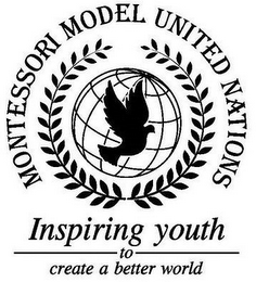MONTESSORI MODEL UNITED NATIONS INSPIRING YOUTH TO CREATE A BETTER WORLD logo