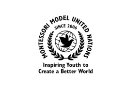 MONTESSORI MODEL UNITED NATIONS SINCE 2006 INSPIRING YOUTH TO CREATE A BETTER WORLD logo