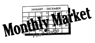 MONTHLY MARKET FOOD CO-OP JANUARY-DECEMBER logo