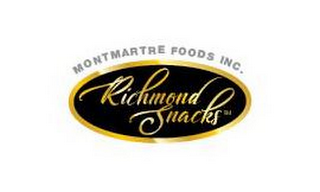 MONTMARTRE FOODS INC. RICHMOND SNACKS logo