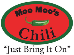 MOO MOO'S CHILI "JUST BRING IT ON" logo