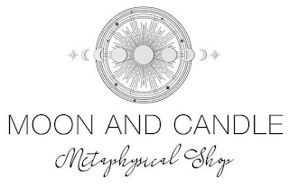 MOON AND CANDLE METAPHYSICAL SHOP logo