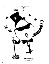 MOON PRODUCTIONS, INC. "THE VERY BEST IN ENTERTAINMENT" logo