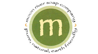 MOON RIVER SOAP COMPANY PURE, NATURAL, EARTH FRIENDLY M logo