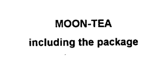 MOON-TEA INCLUDING THE PACKAGE logo