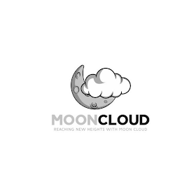 MOONCLOUD REACHING NEW HEIGHTS WITH MOON CLOUD logo