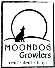 MOONDOG GROWLERS CRAFT DRAFT TO GO logo