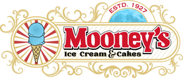 MOONEY'S ICE CREAM & CAKES ESTD. 1927 logo