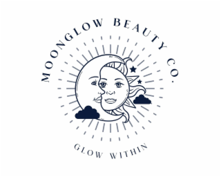 MOONGLOW BEAUTY CO., GLOW WITHIN logo