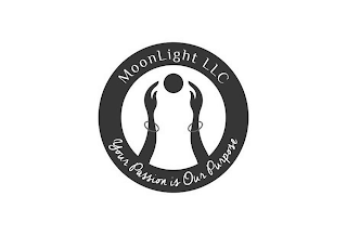 MOONLIGHT LLC YOUR PASSION IS OUR PURPOSE logo