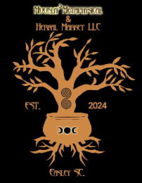 MOONLIT METAPHYSICAL & HERBAL MARKET LLC EST. 2024 EASLEY SC. logo