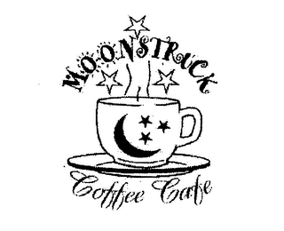 MOONSTRUCK COFFEE CAFE logo