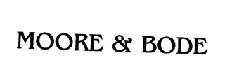 MOORE & BODE logo