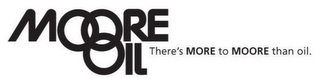 MOORE OIL THERE'S MORE TO MOORE THAN OIL logo