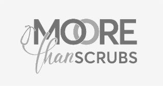 MOORE THAN SCRUBS logo