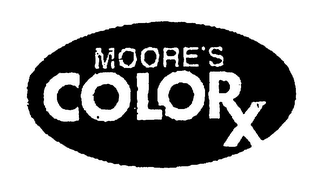 MOORE'S COLORX logo