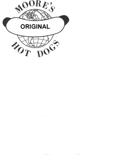 MOORE'S ORIGINAL HOT DOGS logo