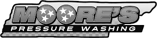 MOORE'S PRESSURE WASHING logo