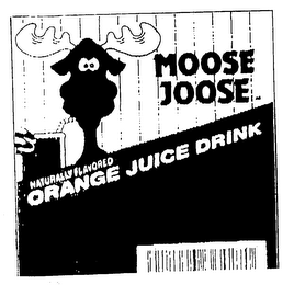MOOSE JOOSE NATURALLY FLAVORED ORANGE JUICE DRINK logo