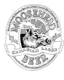 MOOSEHEAD BEER CANADIAN LAGER logo